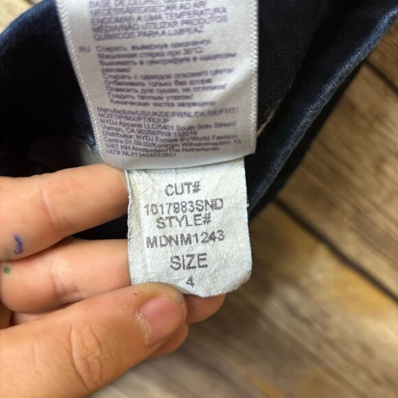 NYDJ Alina Skinny Ankle Pull-On Jeans 4 Dark High Waist Stretch - Picture 7 of 7